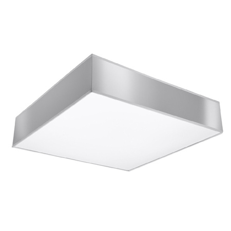 LED stropní svítidlo Plafond HORUS 4xE27 Čtvercové svítidlo 55cm šedé SOLLUX