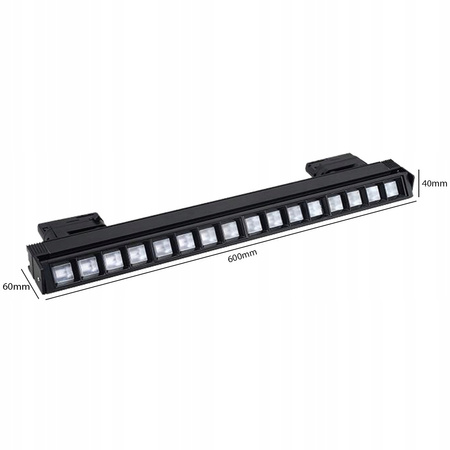 LED Track Light Lamp 3 Phase 24W 4000K 60cm