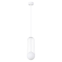 BRINA 1 G9 Bílá moderní stropní závěsná lampa SOLLUX