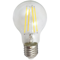 LED žárovka E27 A60 7W = 60W 806lm 4000K Neutrální bila 320° vlákno GOLDLUX (Polux)