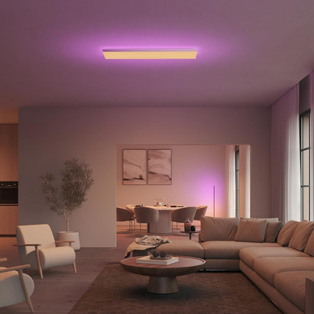 LED panel Povrchové stropní svítidlo 120x30 cm 67W 4800lm IP20 Bílá a barevná Ambiance RGB + TW White Smart SMART Zigbee Bluetooth Datura Philips HUE