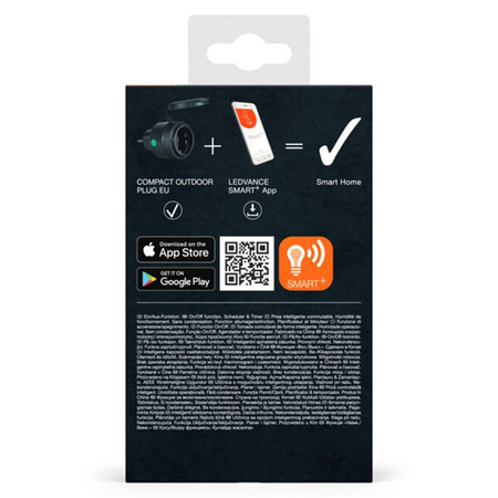 Inteligentní venkovní napájecí zásuvka 230V SMART+ WIFI KOMPAKTNÍ VENKOVNÍ ZÁSTRČKA EU LEDVANCE