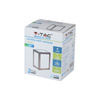 LED nástěnné svítidlo 12W 6400K IP65 Cube Grey VT-822-G V-TAC