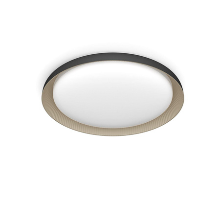 Stropní svítidlo LED Plafond 10W 1850lm 2700K SceneSwitch Black Pebblo Ultra Efficient Philips
