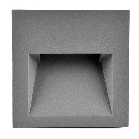 LED schodišťové svítidlo 3W 55lm 4000K neutrální šedá IP44 Q LED Sanico Goldlux