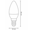 LED žárovka C37 E14 4,5W 550lm 4000lm neutrální 280° vlákno Sanico Goldlux