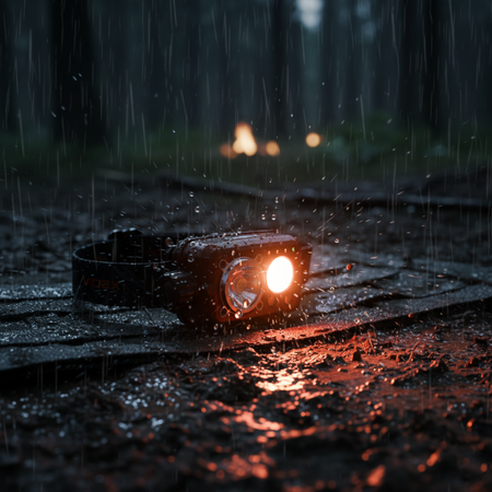 LED dobíjecí čelovka 10W 600lm 8 režimů USB-C Vodotěsné IP55 Videx