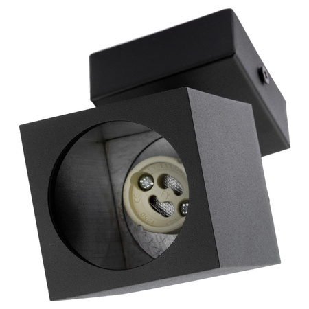 Stropní nástěnné svítidlo GU10 QUANTUS Reflektor černý