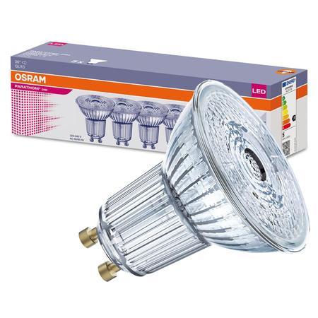 5x LED PAR16 reflektor GU10 4,5W = 50W 350lm 4000K neutrální bílá 36° stmívatelný PARATHOM DIM Osram