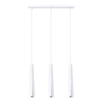 PRYSM 3L 3xG9 Bílá skandinávská závěsná lampa SOLLUX