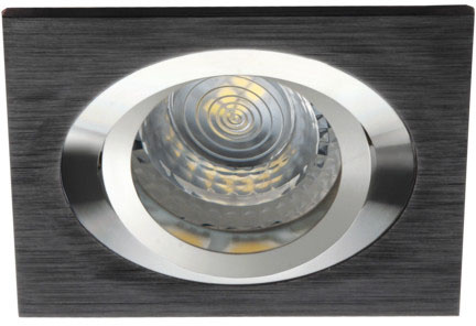 Bodové svítidlo LED GU5.3 Square Black Seidy Kanlux pro zápustnou montáž