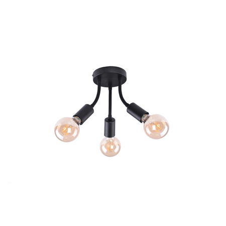 Dekorativní stropní svítidlo 3x E27 Black Industrial Almus 6808 Rabalux