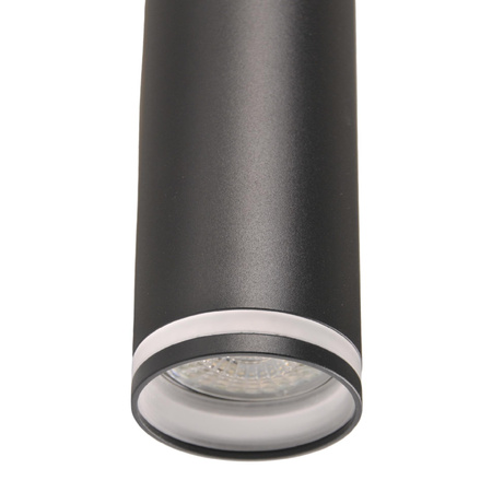 Sada přípojnic 1-fázová lišta + 3x reflektor GU10 černý PARIS Sanico Goldlux