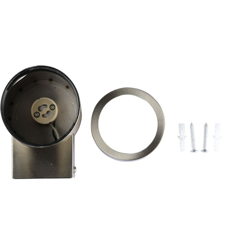 Zahradní fasádní lampa nástěnná lampa GU10 IP44 jednostranná stříbrná VT-7641 V-TAC