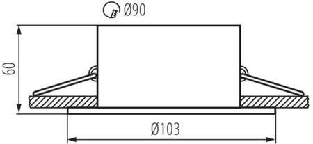 Kruhové stropní bodové svítidlo nastavitelné GU5.3 GU10 kulaté bílé Aprila Kanlux