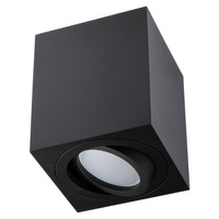 Přisazené HALOGENOVÉ Movable GU10 Square Black Fixture 84mm