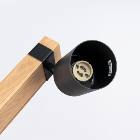 FAGER 2xGU10 Spotlight Moving Black Skandinávské stropní svítidlo SOLLUX