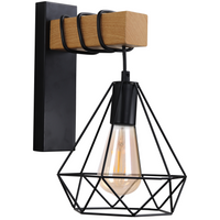 Nástěnné svítidlo VIGO 1x E27 Wood Black GOLDLUX (Polux)