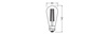 Dekorativní LED žárovka ST64 Edison E27 8,8W = 60W 806lm 2200K Warm 320° Filament Dimmable Vintage 1906 Osram