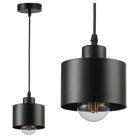 Stropní závěsné svítidlo Masterled E27 Black Elza