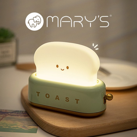 Dětské noční světlo LED 1,2W 3000K teplé USB dobíjecí 800mAh zelené TOSTER MARY'S