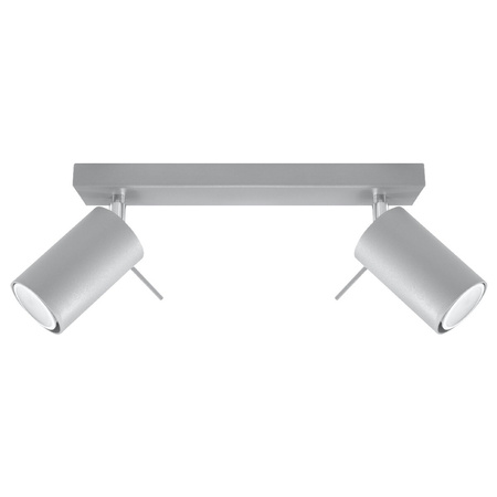 Svítidlo pro povrchovou montáž RING 2 2xGU10 Reflektor halogenový pohyblivý Minimalistická šedá SOLLUX