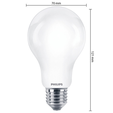 LED žárovka E27 A67 13W = 120W 2000lm 2700K teplá bílá 200° PHILIPS Classic