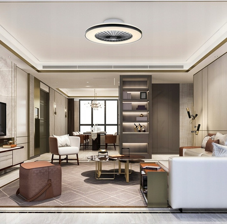 Stropní ventilátor LED Plafond 55W 3000K-5000K s dálkovým ovládáním