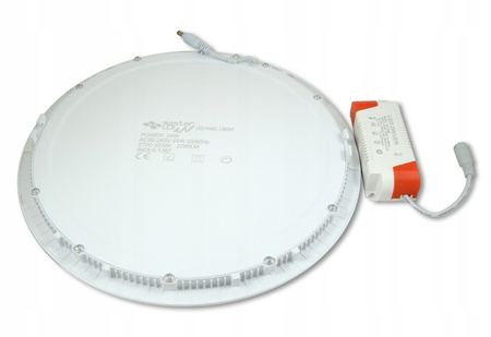 LED panelové stropní svítidlo 24W 1920lm 4000K neutrální zapuštěné kulaté bílé Proma Masterled