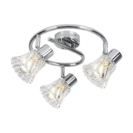 Bodové stropní svítidlo 3x E14 Chrome Classic Hestia 5301 Rabalux