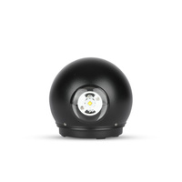 LED nástěnné svítidlo 6W 3000K IP65 Up/Down Round Black VT-836 V-TAC