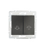 Spínač NO Spínač závěrky 10A Square Graphite LOGI Kanlux