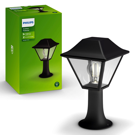 Venkovní zahradní LED svítidlo ALPENGLOW myGarden E27 IP44 Sloupová lucerna černá PHILIPS