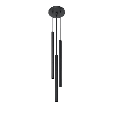 PASTELO Závěsné stropní svítidlo 3P 3xG9 Převis Minimalistická černá SOLLUX