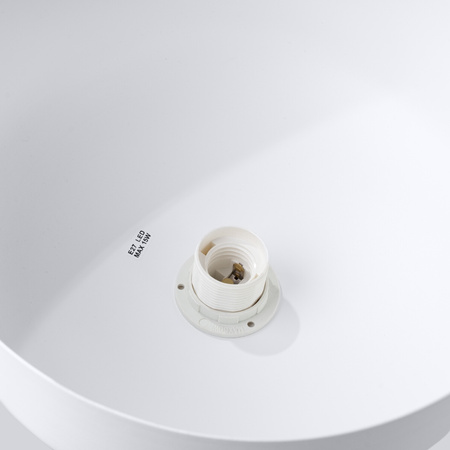 MARION E27 Bílá skandinávská závěsná lampa SOLLUX