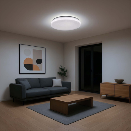 Plafond LED stropní svítidlo 100W 11200lm CCT 115° bílá Stmívatelné Pilot Pirius Sanico Goldlux