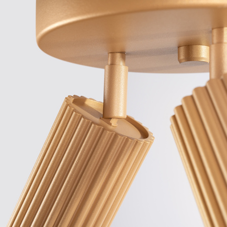 Stropní svítidlo Plafond Tuba Spot 3x GU10 Gold Carbon Deep Space SL.1563 Sollux