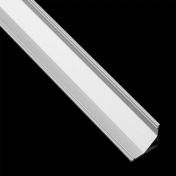 Rohový Hliníkový Profil pro LED KM55, Stříbrný 2m LUMILED