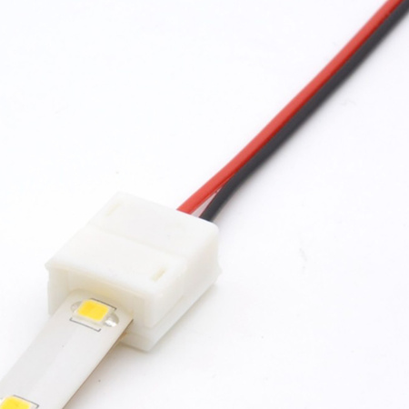 2PIN 1stranný LED páskový konektor s IP65 8mm kabelem