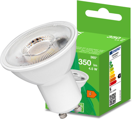 LED žárovka GU10 4.5W = 35W 350lm 4000K neutrální bílá 120° BELLALUX