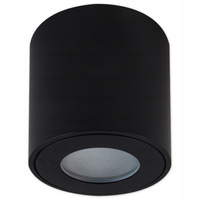 Svítidlo pro povrchovou montáž Tuba GU10 Round Black 84mm IP54 Moderní