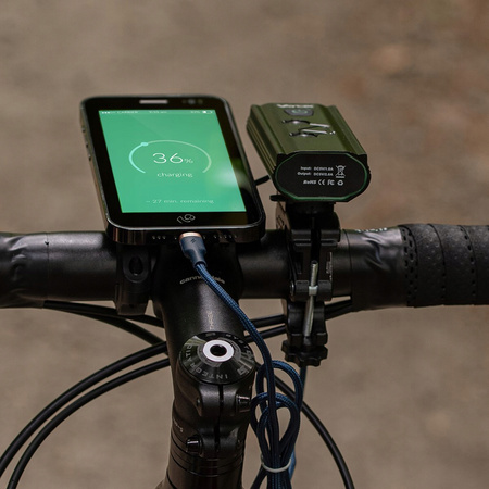 LED svítilna na kolo USB-C držák 6 režimů 960lm IPX6 Funkce Powerbanka VAYOX