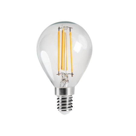 LED žárovka E14 Edison G45 4,5W = 40W 470lm 4000K Neutral Clear XLED Filament Kanlux