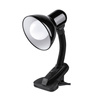 Stolní lampa Školní stolní lampa E27 Clip Black Lumek Kobi