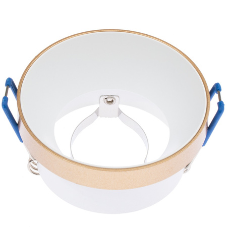 LED GU5.3 GU10 kruhové zlatobílé Simen Kanlux bodové halogenové svítidlo pro zápustnou montáž