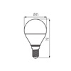 LED žárovka E14 G45 4,2W = 40W 470lm 4000K Neutral IQ-LED Kanlux