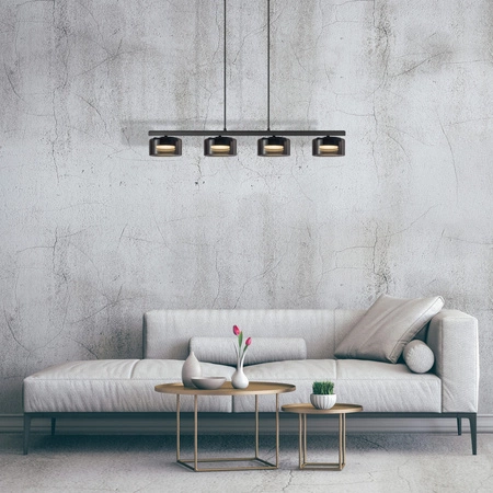 Sanico Goldlux 4x GX53 Black Ophelia Závěsné stropní svítidlo