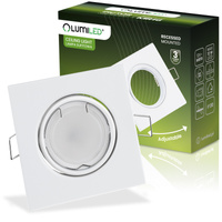 Halogenová Podhledové svítidlo GU10, MR16 Nastavitelná Čtvercová Bílý Plech PICTOR LUMILED