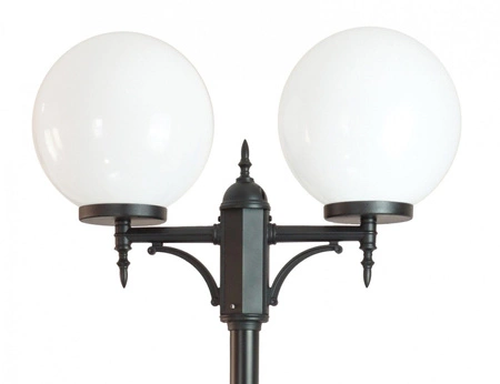 Venkovní zahradní lampa tyč LANTERN E27 Balls Classic OGMWN 2 300 190-290cm černá Su-Ma