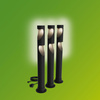 3x LED 70cm venkovní lampa PIPE 1,5W 180lm 2700K + Desi 24V napájení Philips